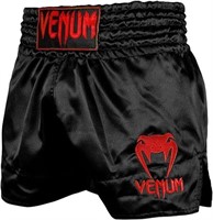$70-Venum Men's XS Activewear Muay Thai Short, Bla