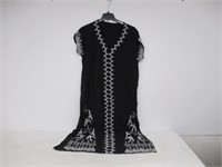 Women's OS Beach Cover Up, Black and White One