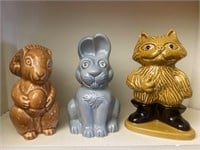 Wade Coin Banks (Incl. Rabbit, Puss in Boots &