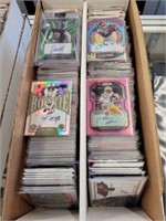TRAY OF ASSORTED NFL CARDS, AUTOGRAPHED CARDS
