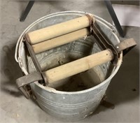 Galvanized wash bucket