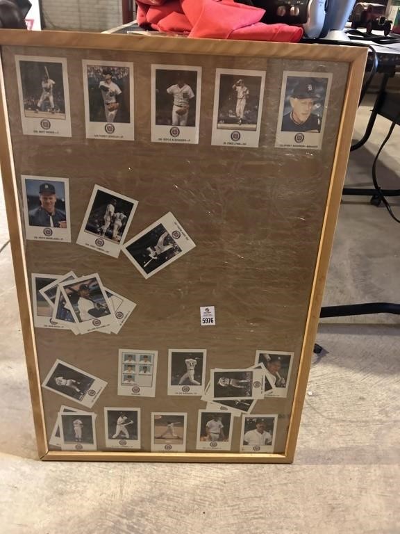 Baseball Cards Framed