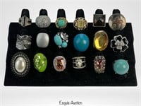 Collection of Lady's Costume Jewelry Rings