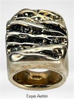 Massive Sterling Silver Lady's Ring
