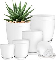 Utopia Home - Plant Pots Indoor with Drainage -