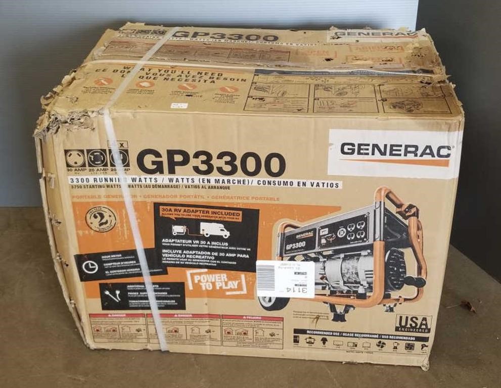 Generac GP3300 generator- New (box as seen)