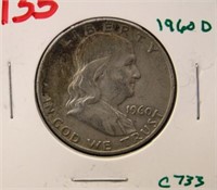 1960D FRANKLIN HALF DOLLAR COIN