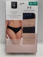 Women's XL Halston bikini underwear 4 pack