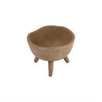 Creative Co-Op Boho Terracotta Footed Planter with