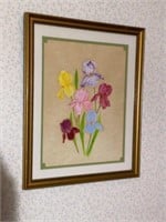 Framed Iris Picture