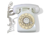 Vintage Beige Bell Systems Rotary Phone