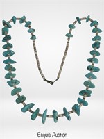 Native American Turquoise & Heishi Shell Necklace