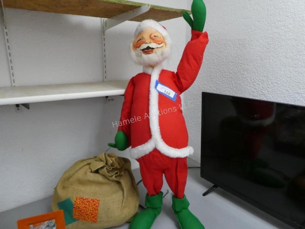 Annalee Mobilitee Santa Claus doll - 1970 - 30" h