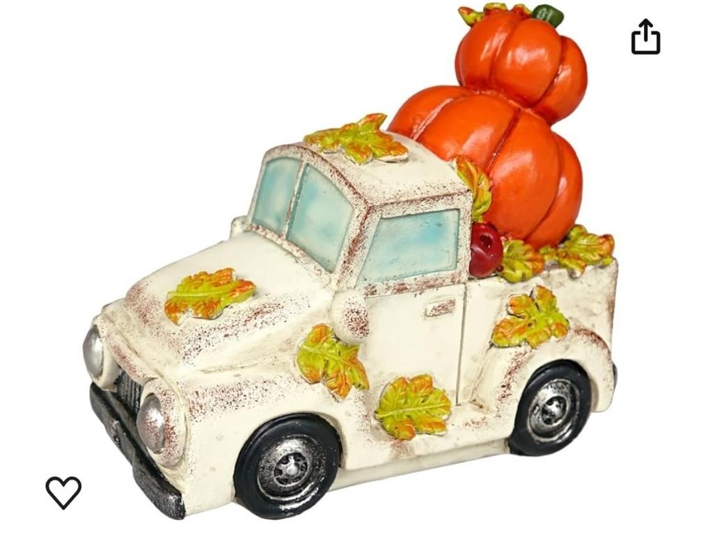 Vintage style Resin Truck fall Decor