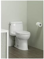 1-Piece Single Flush Elongated Toilet