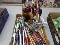 Box of pens and pencils