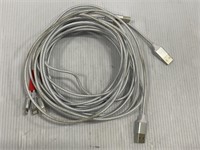4 apple charging cords 2x3 ft, 1x6 ft 1x10 ft