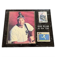 Bernie Williams New York Yankees Plaque with Cards