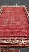 Large hand knotted area rug