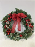 Faux Christmas wreath that lights up 21"