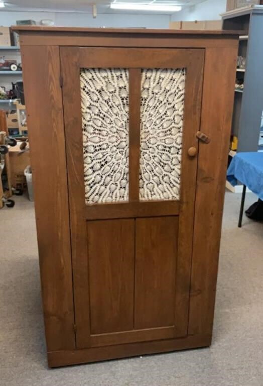Early Pine Pie Safe, Woodall, 36" x 15” X 67” h