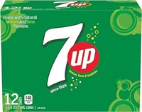 EXP2024-FEB / 7UP Soft Drink, 355 mL/12 fl. oz.,