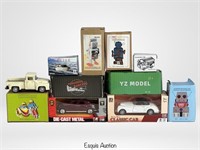 Tin Litho Wind Up Robot Toys & Car Models
