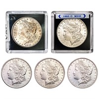 1883-1897 UNC Morgan Silver Dollars [5 Coins]