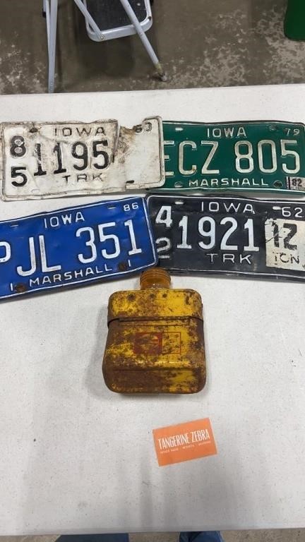 Iowa License Plate Lot