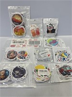 Large lot of assorted sticker packs