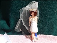 6" T Vintage Plastic Bride Doll