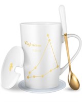 15oz Capricornus Coffee Mug with Spoon Lid