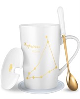 15oz Capricornus Coffee Mug with Spoon Lid