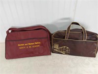 Two Railroad Employee Over-night Bags