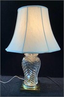 Large Cut Crystal Table Lamp