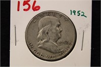 1952 FRANKLIN HALF DOLLAR COIN