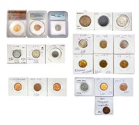 1847-1999 Varied US and Foreign Coinage [22