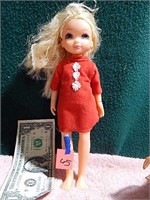Vintage Doll in Red Dress 8"