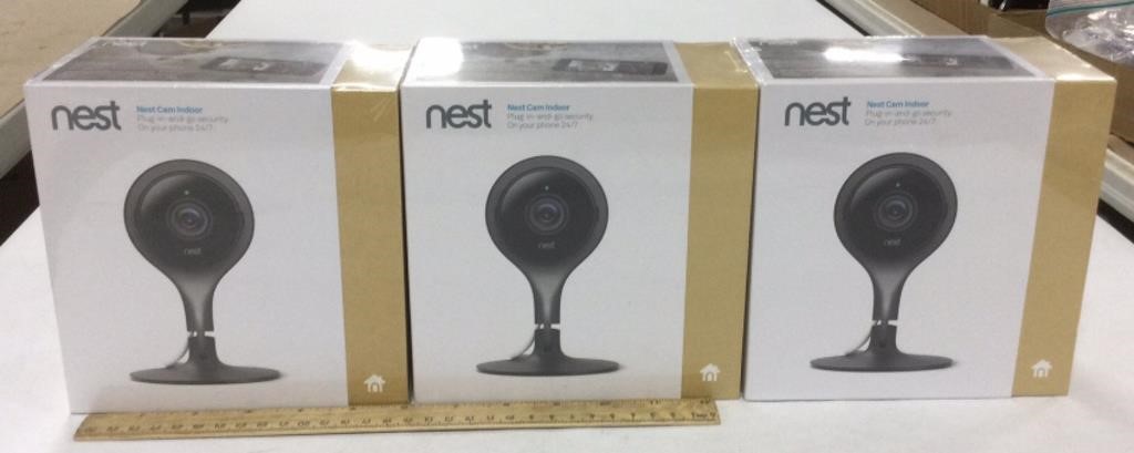 3 Nest Cam Indoors - all sealed