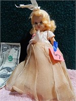 Doll in Pink Dress & Ribbon on Head 6"