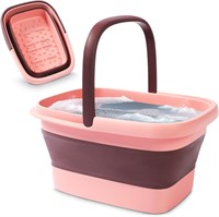 AllSett Collapsible Foot Bath  Portable  Pink