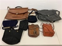 Group handbags, purses, Coach leather, etc.