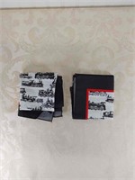 2 Railroad Handerchiefs Black/White/Red