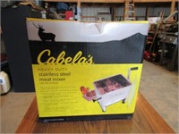 Cabela's HD Stainless Steel Meat Mixer w/Lid NIB