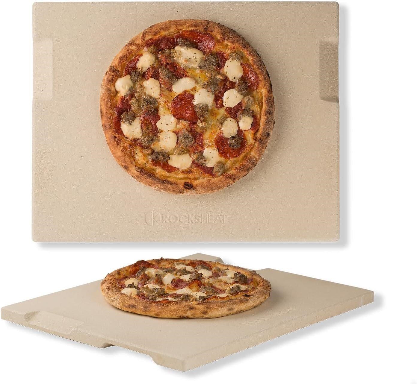Pizza Stone 12x15 Oven/BBQ/Grill  4 Handles