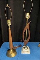 2 Vintage MCM Table Lamps