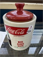 Coca Cola Cookie Jar (Top was Repaired)
