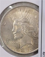 1922 SILVER PEACE DOLLAR