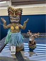 Wooden Hula Figure