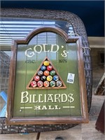 Billiards Hanging Sign